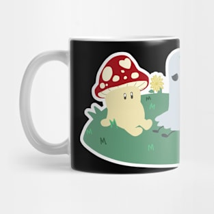 mushroom and ghost Mug